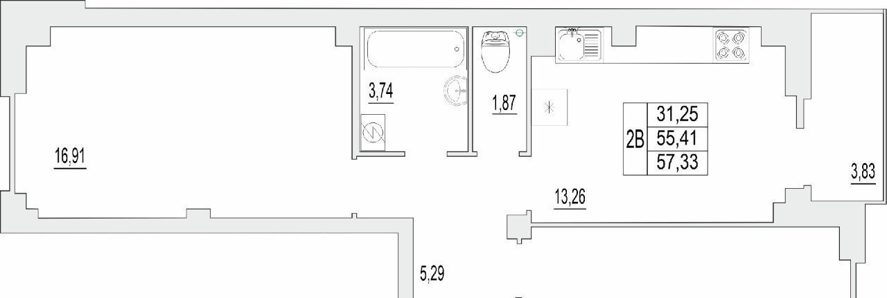 квартира г Псков ул Инженерная 125 Силово-Медведово фото 1