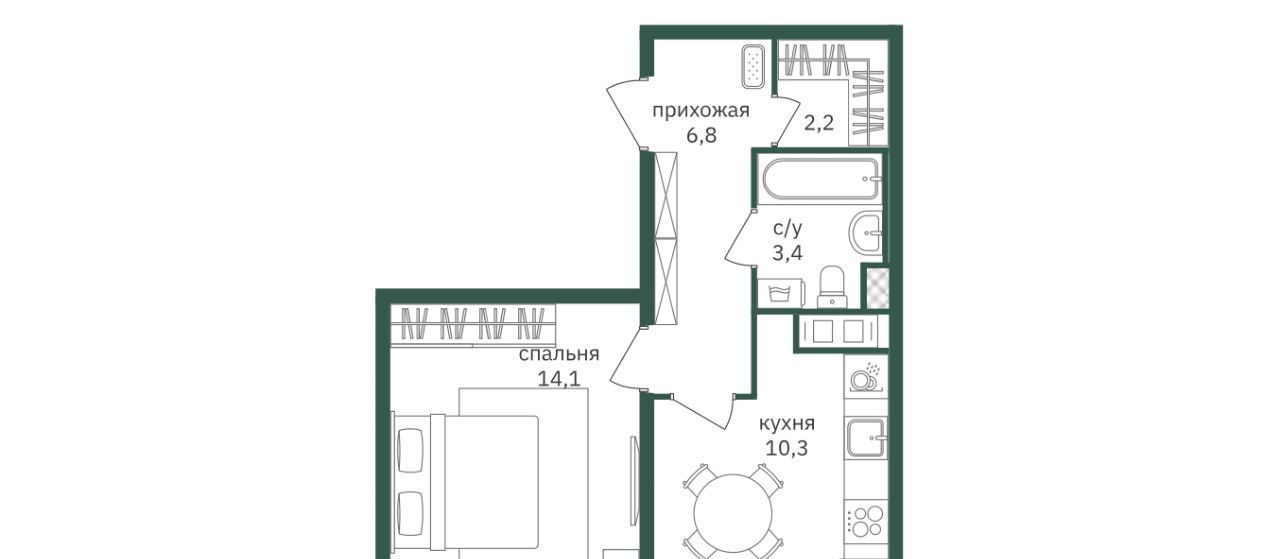 квартира г Москва метро Лесопарковая ЮАО Чертаново Южное ш Варшавское 170ек/7 жилой комплекс Зелёная Вертикаль фото 1