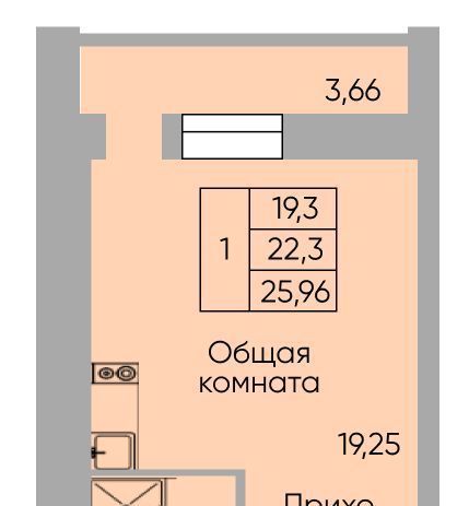 квартира г Ростов-на-Дону р-н Пролетарский Александровка ЖК «Сиреневый квартал» фото 1