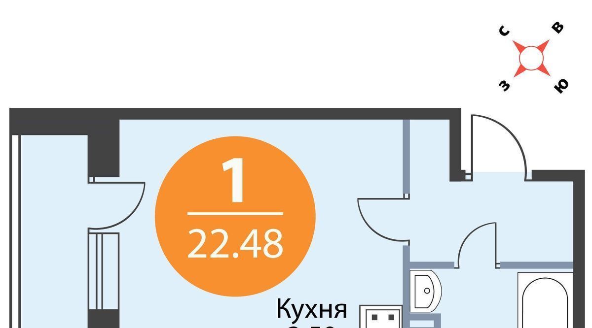 квартира р-н Всеволожский д Скотное ул Рождественская 2 Агалатовское с/пос, Парнас фото 1