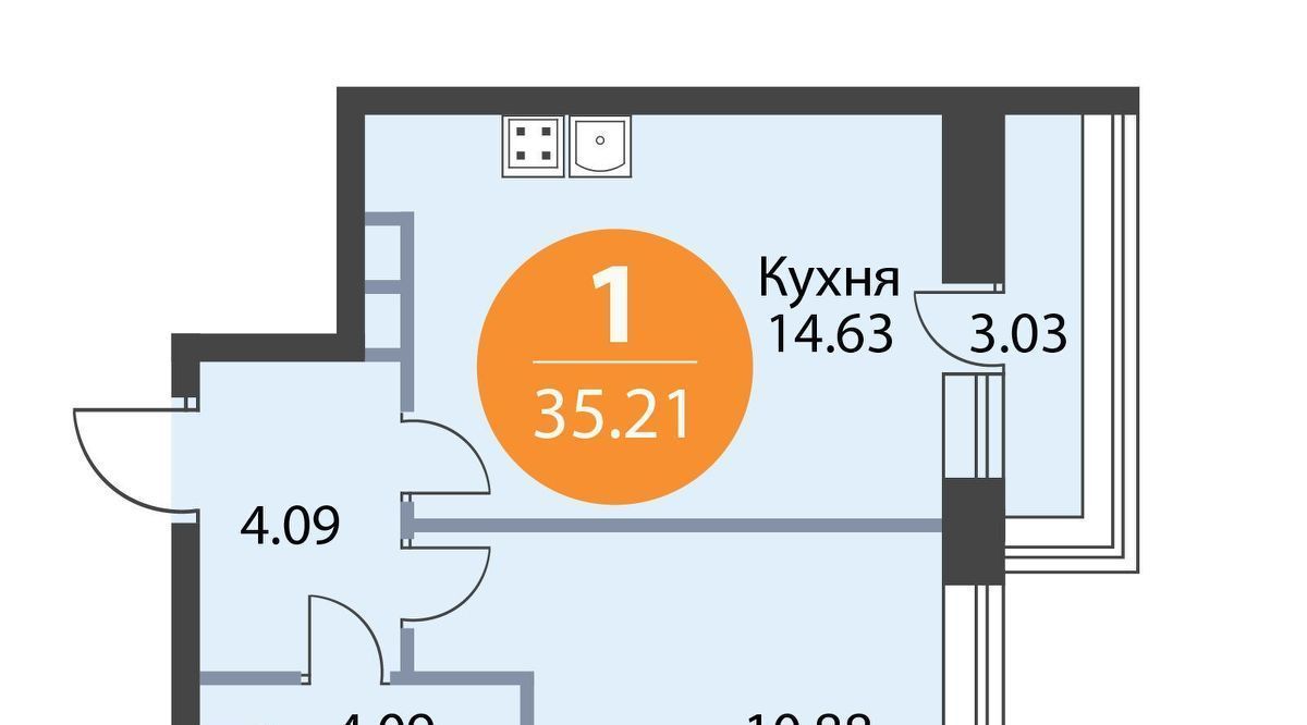 квартира р-н Всеволожский д Скотное ул Рождественская 2 Агалатовское с/пос, Парнас фото 1