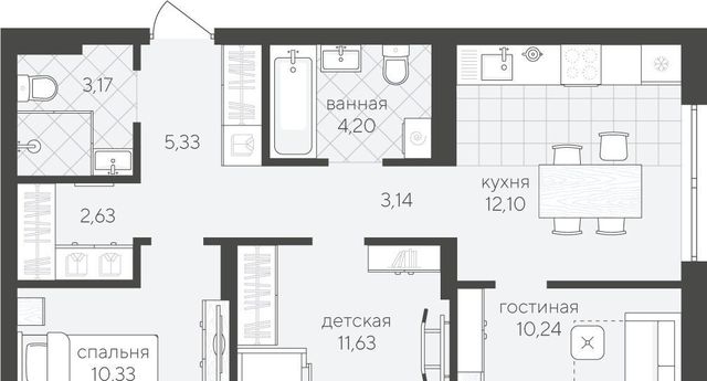 р-н Ленинский ЖК «Скандиа. Квартал у озера» Ново-Гилевский жилрайон фото