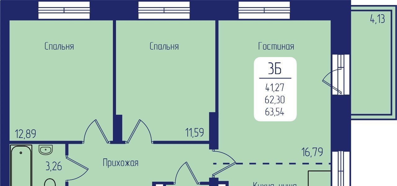 квартира г Красноярск р-н Октябрьский пр-кт Свободный фото 1