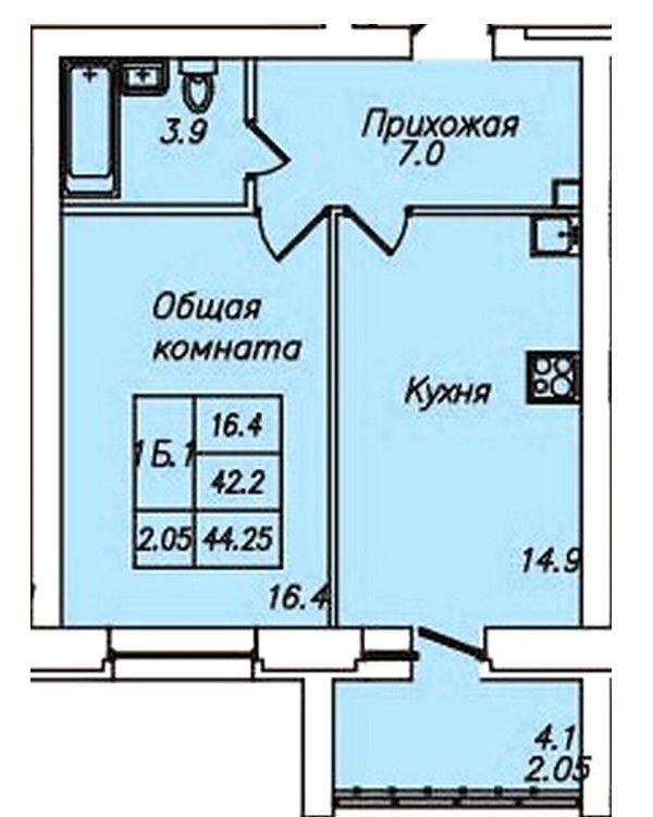 квартира г Чебоксары р-н Калининский ул И.П.Прокопьева 11 фото 2