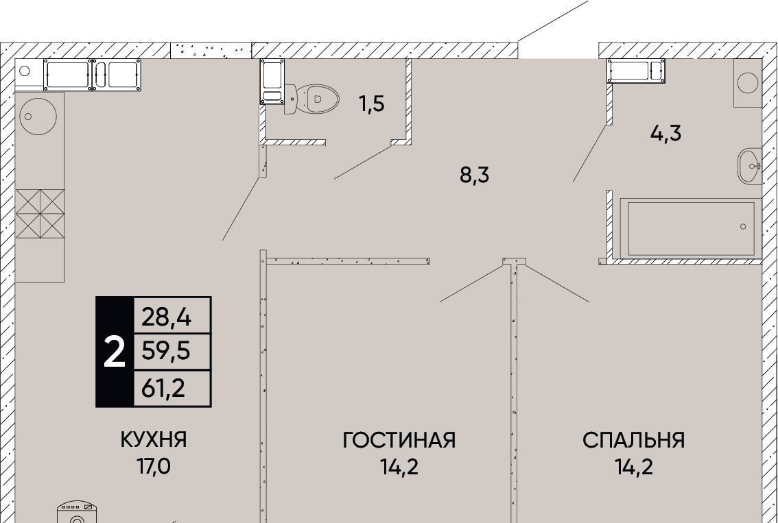 квартира г Ростов-на-Дону р-н Кировский ЖК Левобережье фото 1