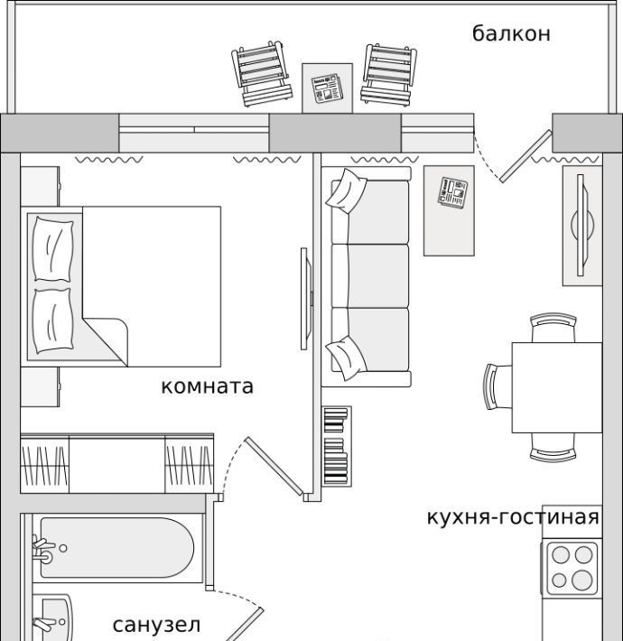 квартира р-н Всеволожский п Бугры ЖК Новые Горизонты Девяткино фото 1