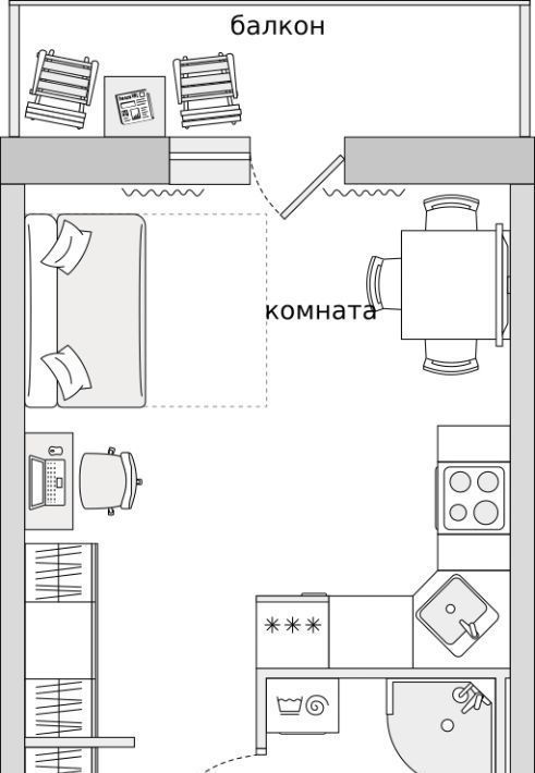 квартира р-н Всеволожский п Бугры ЖК Новые Горизонты Девяткино фото 1