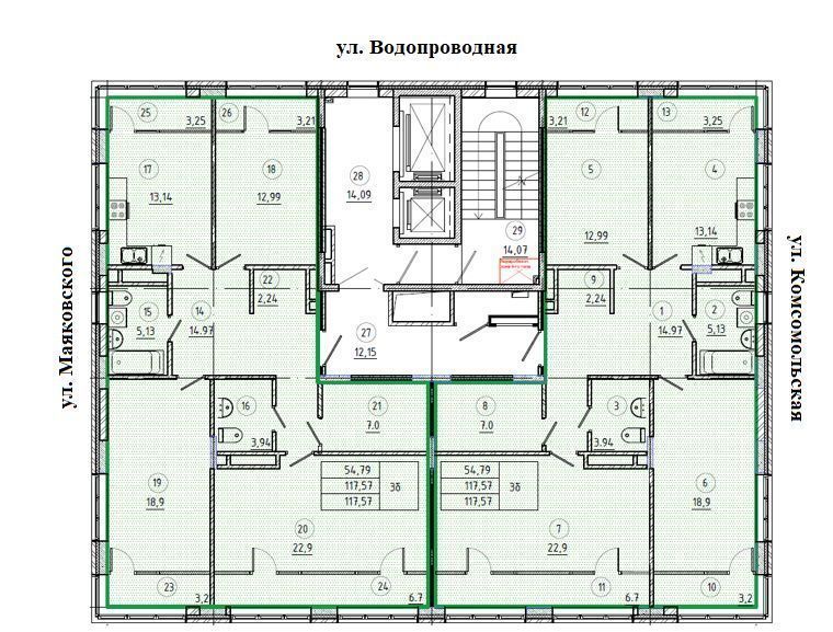 квартира г Йошкар-Ола ул Маяковского 60а ул Льва Толстого ЖК «Толстой» жилой дом фото 4