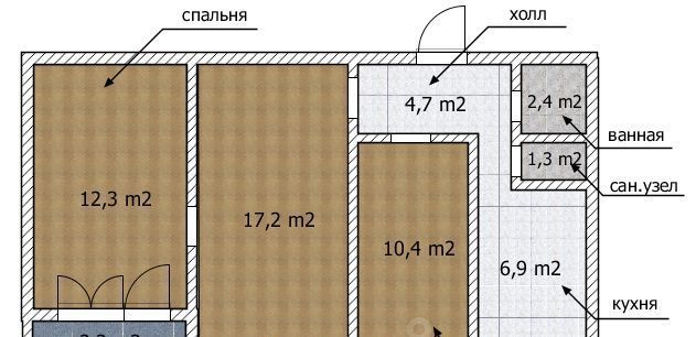 квартира г Уфа р-н Советский Новиковка ул Сагита Агиша 10/1 микрорайон Зелёная Роща фото 16