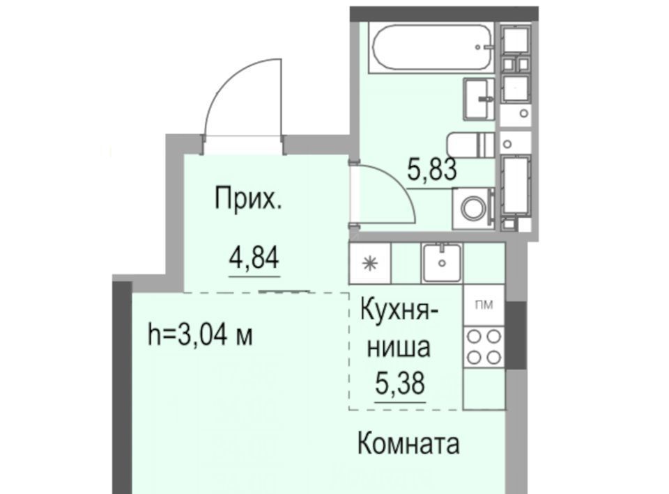 квартира г Ижевск р-н Октябрьский ул Лихвинцева 17 фото 1