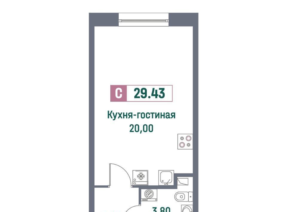 квартира р-н Всеволожский г Мурино ЖК «Ленинградская перспектива» Девяткино фото 1