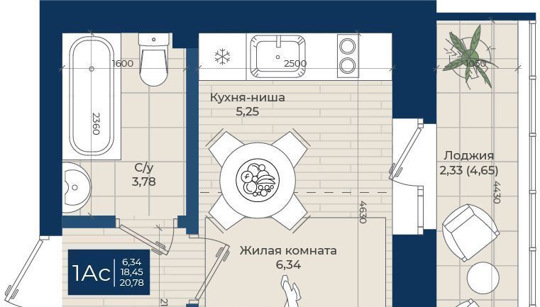 квартира р-н Зеленодольский с Осиново ЖК «Достояние» Осиновское с/пос, Авиастроительная фото 1