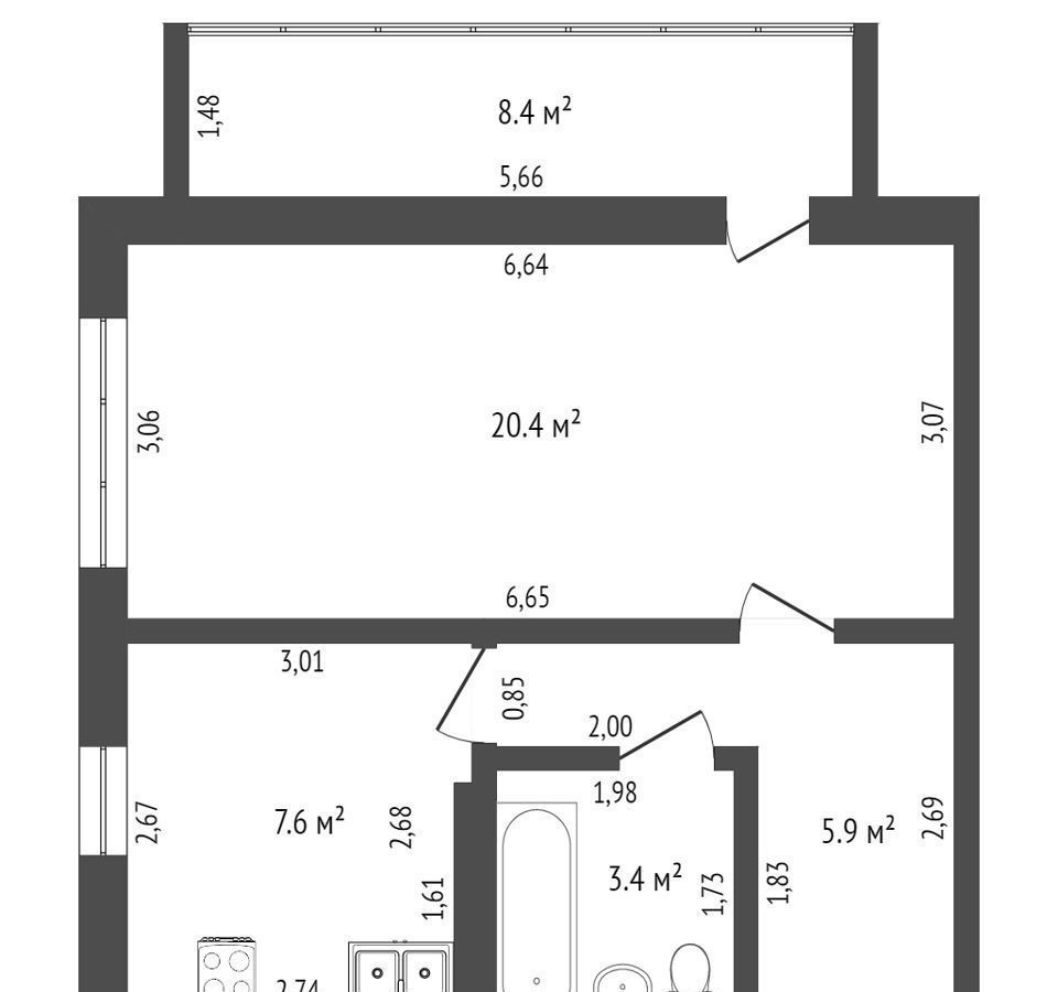 квартира г Стерлитамак Коммунистический ул Артема 21а фото 13