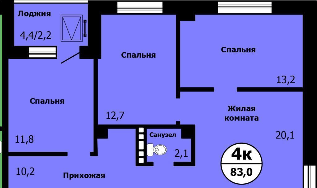 квартира г Красноярск р-н Свердловский ул Лесников 37б фото 1