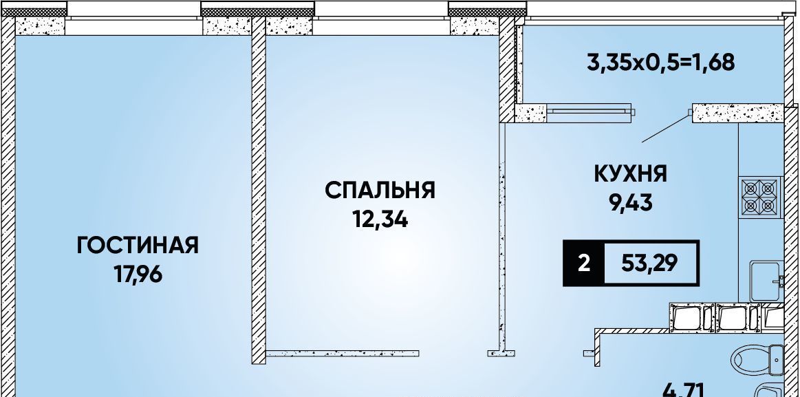 квартира г Краснодар р-н Прикубанский ЖК Архитектор фото 1