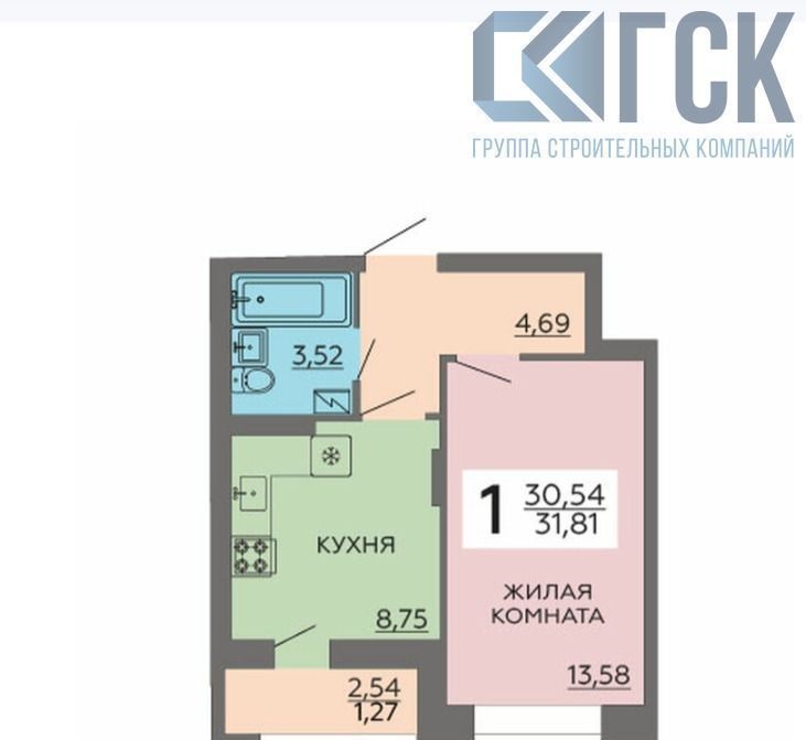 квартира г Воронеж р-н Коминтерновский ул Независимости 80б ЖК «Галактика 2|3» фото 1