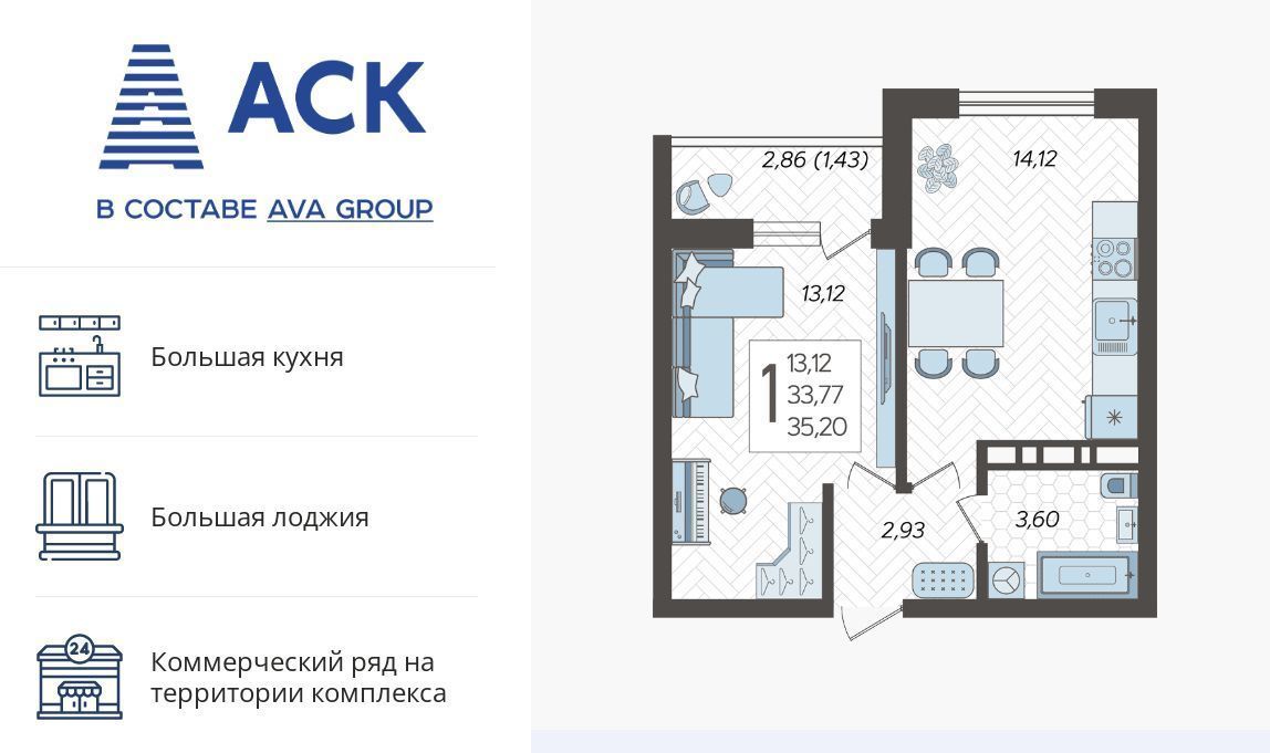 квартира г Краснодар р-н Карасунский ул им. Владимира Жириновского 1 фото 1