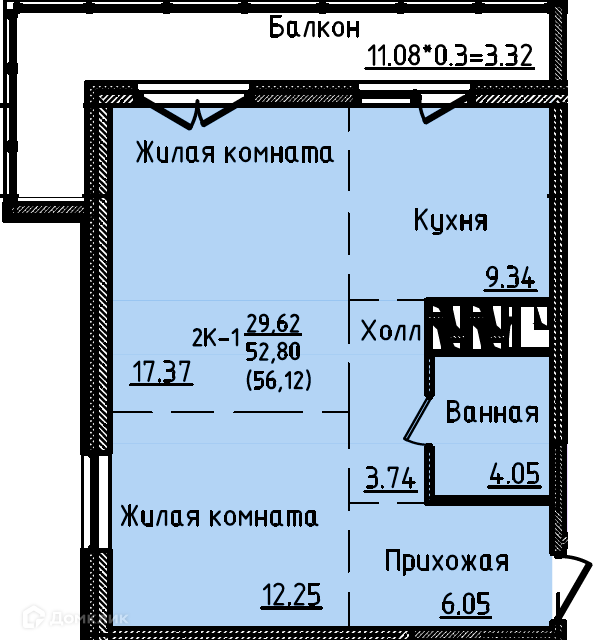 квартира г Владивосток р-н Первореченский ул Анны Щетининой 9 фото 1