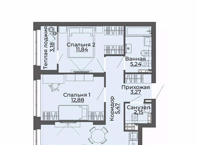 квартира г Екатеринбург ВИЗ ЖК Репин Тауэрс Площадь 1905 года, жилрайон фото