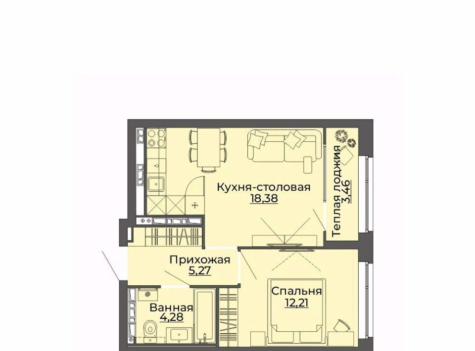 квартира г Екатеринбург пер Ударников 33 Площадь 1905 года фото 1