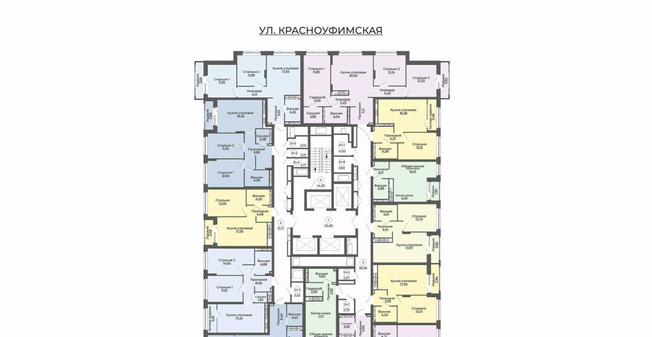 квартира г Екатеринбург ВИЗ ЖК Репин Тауэрс Площадь 1905 года, жилрайон фото 2
