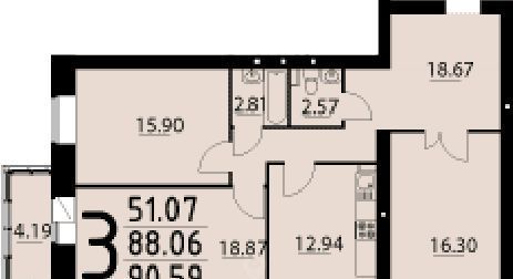 квартира г Красноярск р-н Октябрьский ул Норильская 10б фото 1