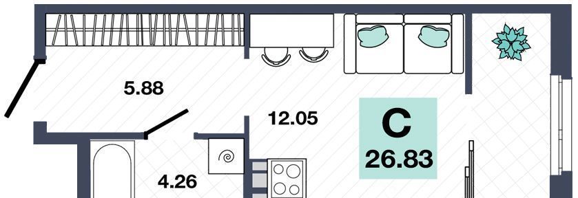 квартира г Тюмень р-н Калининский ул 9 Января 160к/1 фото 1