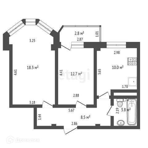 квартира г Ханты-Мансийск ул Строителей 123 фото 10