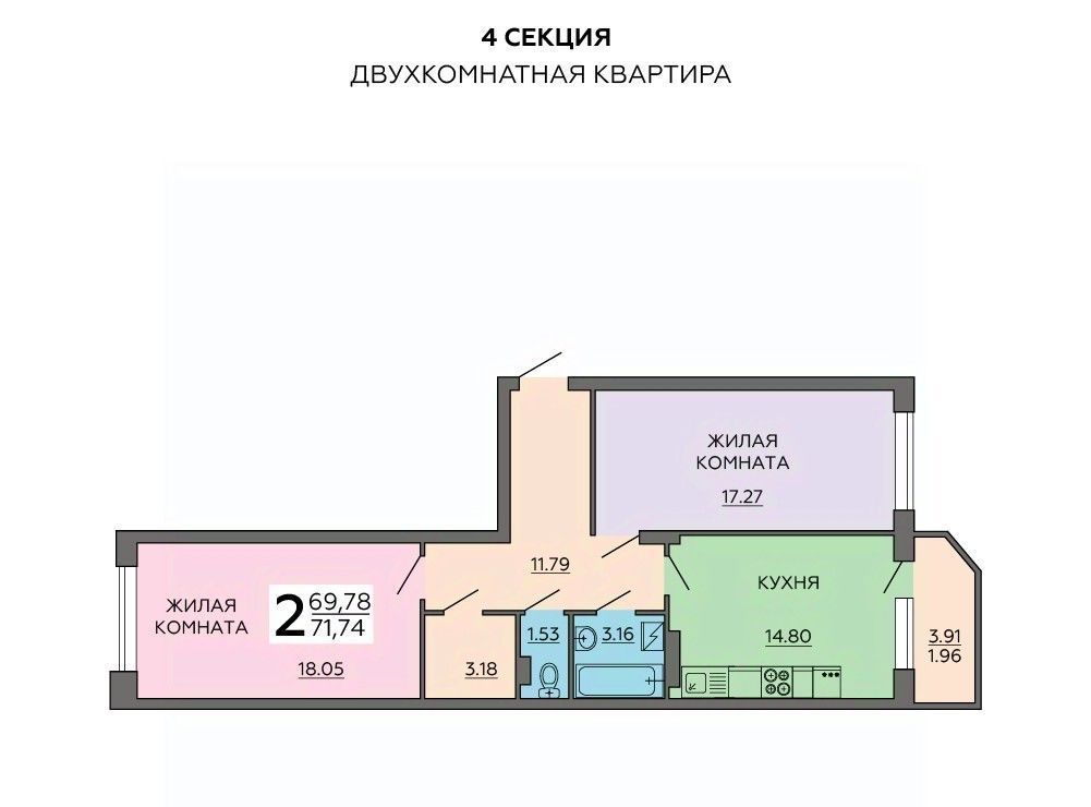 квартира г Воронеж р-н Ленинский ул 121 стрелковой дивизии фото 1