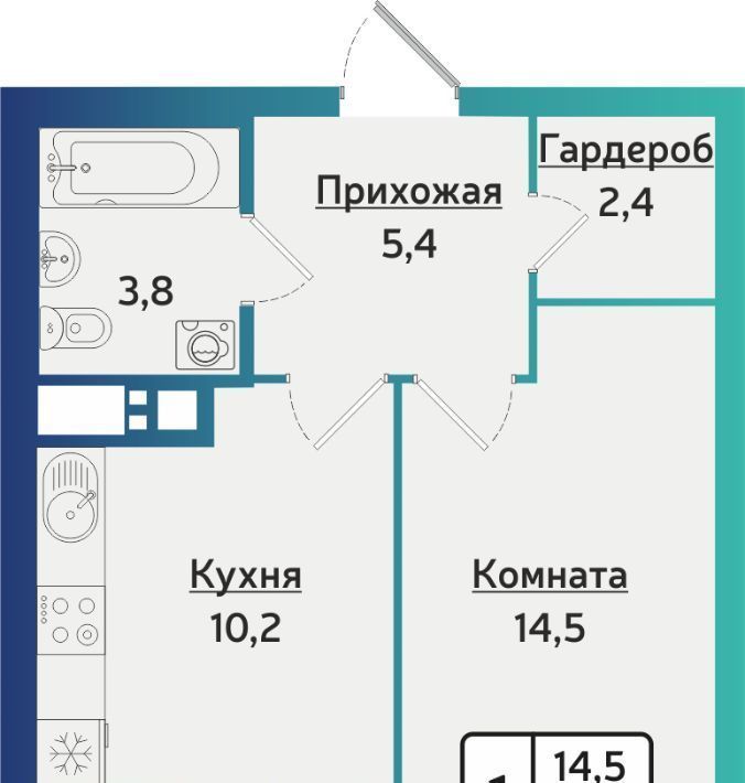 квартира г Ижевск р-н Индустриальный ул 40 лет Победы 121 фото 1