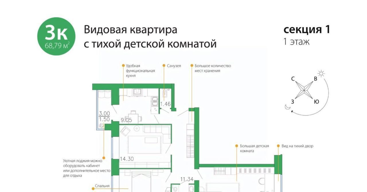 квартира г Пенза р-н Первомайский Терновка фото 1