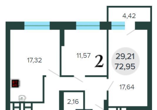 квартира г Новосибирск Октябрьская ул Лескова 30б фото 1