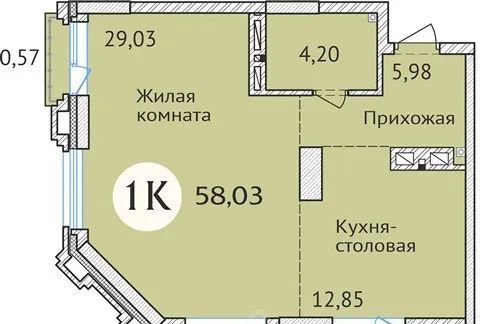 квартира г Новосибирск Заельцовская ул Дуси Ковальчук 248/1 фото 1