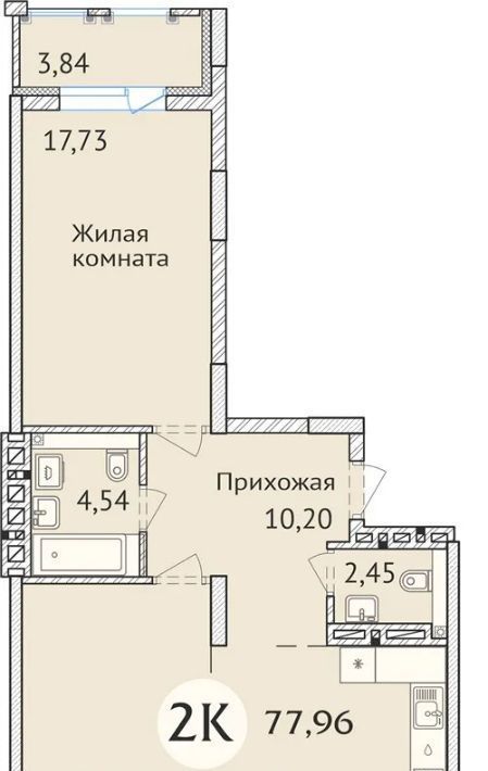 квартира г Новосибирск Заельцовская ул Дуси Ковальчук 248/1 фото 1