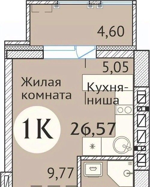 квартира г Новосибирск Заельцовская ул Дуси Ковальчук 248/2 фото 1