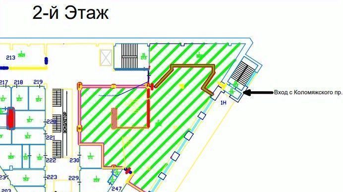 торговое помещение г Санкт-Петербург метро Пионерская пр-кт Коломяжский 15к/2 фото 2