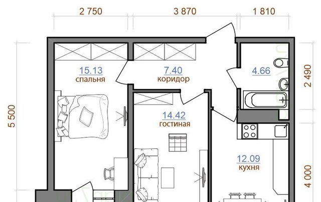 квартира г Иркутск р-н Октябрьский ул Советская 2 ЖК «АВИАТОR» ИВАТУ городок, с 2/2 фото