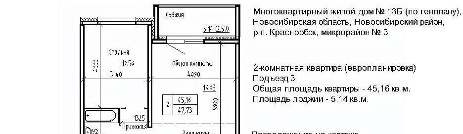 квартира р-н Новосибирский рп Краснообск мкр 3 14 Площадь Маркса фото 1