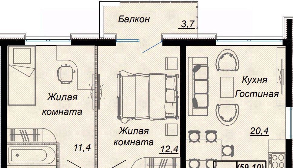 квартира г Сочи ул Российская 26в Дагомыс пгт фото 1