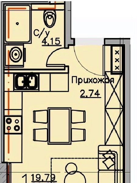 квартира г Воронеж р-н Ленинский ул Куколкина 18 фото 1