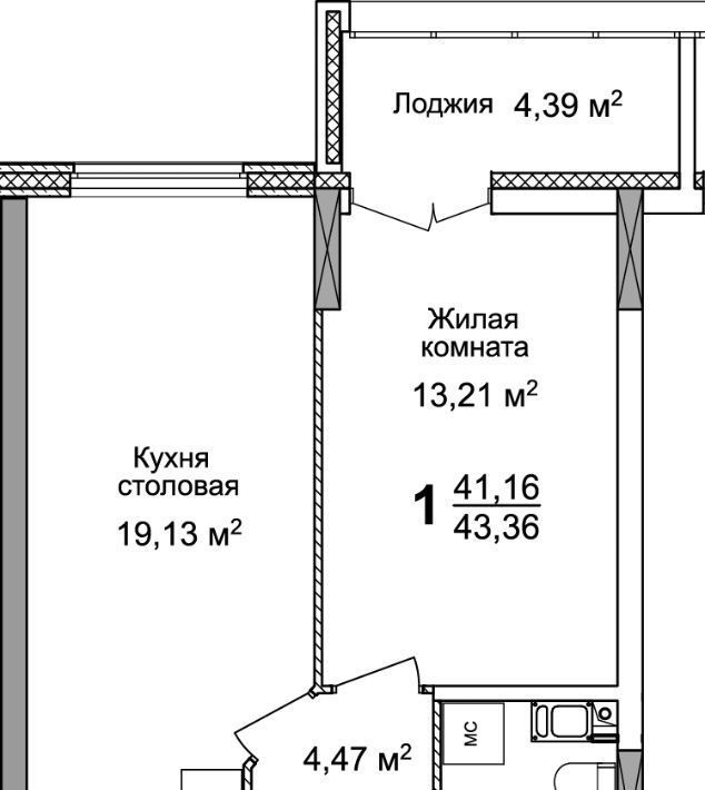 квартира г Нижний Новгород Горьковская ЖК «КМ Тимирязевский» фото 3