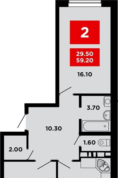 квартира г Краснодар р-н Прикубанский ул Конгрессная 18 фото 1