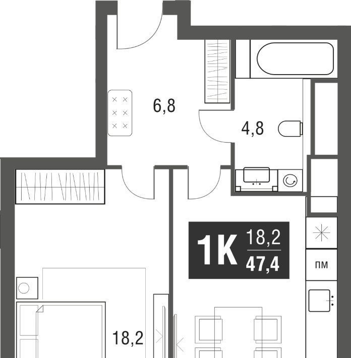 квартира г Москва метро Свиблово проезд Серебрякова 11/13к 1 район Свиблово фото 1