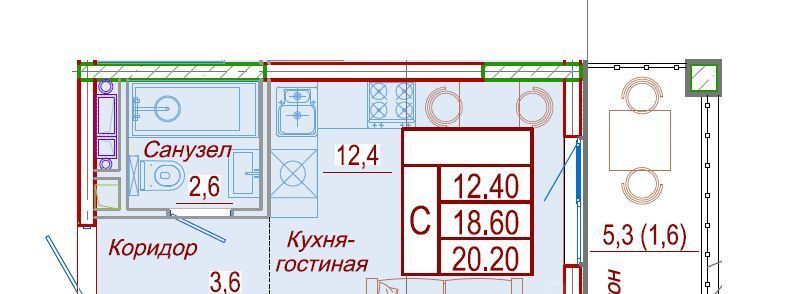 квартира р-н Анапский с Сукко ул Мирная 9 муниципальное образование, Анапа фото 3