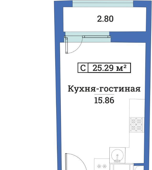 квартира р-н Всеволожский г Мурино пр-кт Авиаторов Балтики 25 Девяткино фото 1