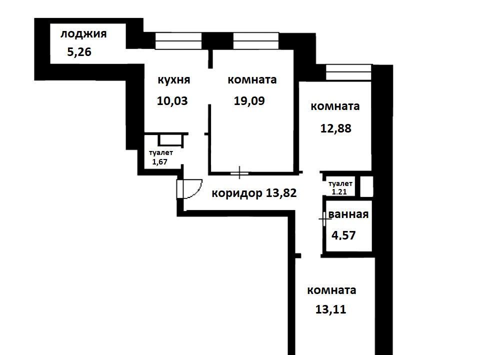 квартира р-н Всеволожский г Кудрово ул Ленинградская 7 Улица Дыбенко, Заневское городское поселение фото 4