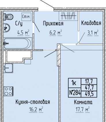 квартира г Тверь р-н Московский ул 15 лет Октября 52к/1 фото 1