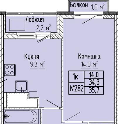 квартира г Тверь р-н Московский ул 15 лет Октября 52к/1 фото 1