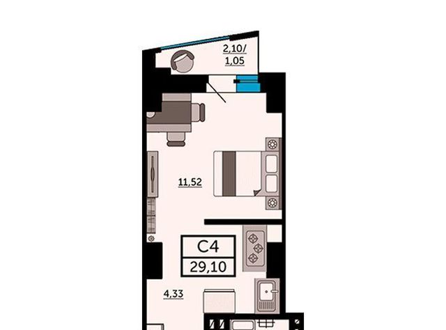 р-н Кировский дом 157в/83с 3 фото