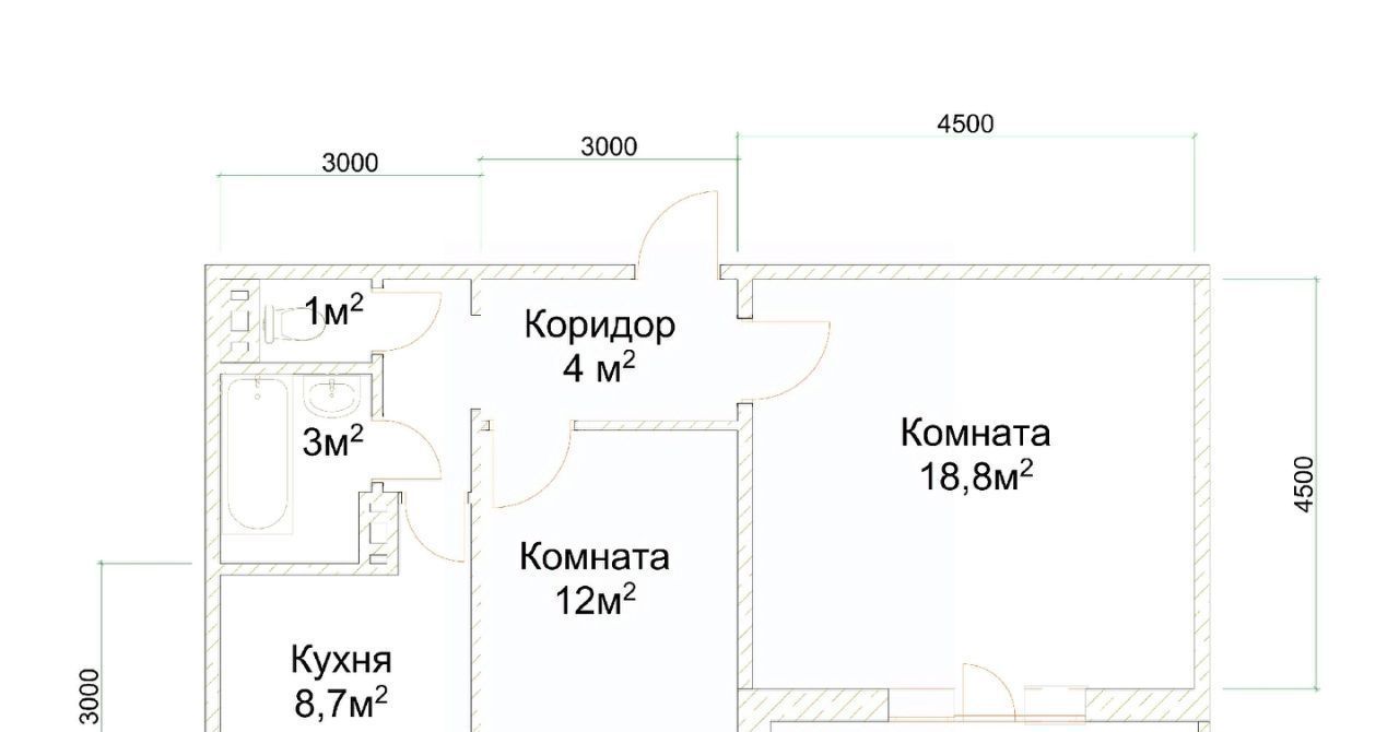 квартира г Челябинск р-н Металлургический ул Электростальская 20 фото 1